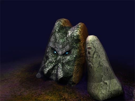 Rune stone modelling and texturing